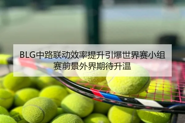 BLG中路联动效率提升引爆世界赛小组赛前景外界期待升温